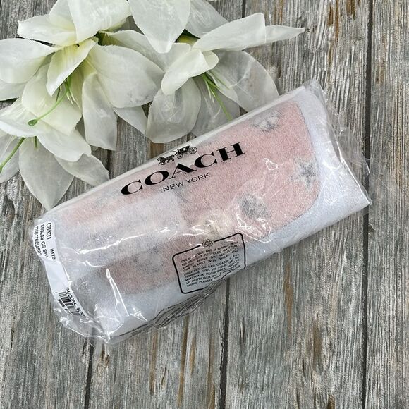 Authentic Coach Sunglass Case With Shell Print Vacation Beach - Picture 8 of 8